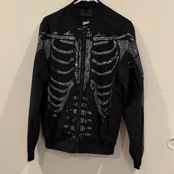 Pull&Bear Black Jacket with Silver Accents - Picture 10 of 14